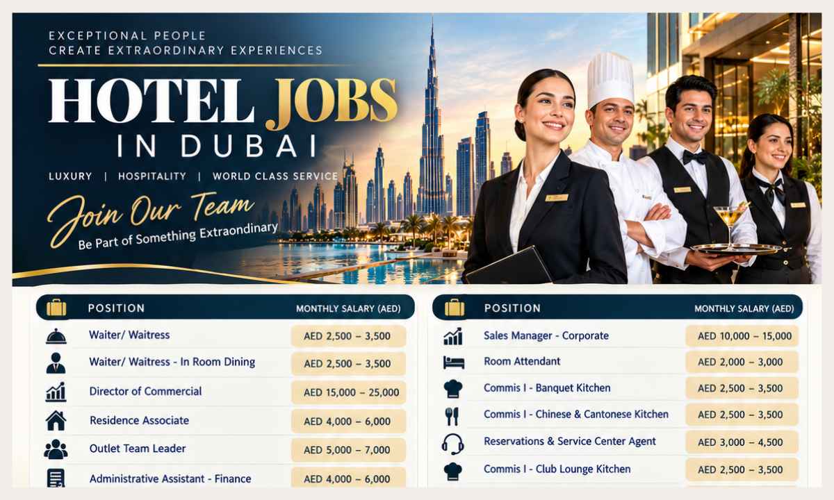Hotel Jobs Available Now – Explore New Vacancies Dubai